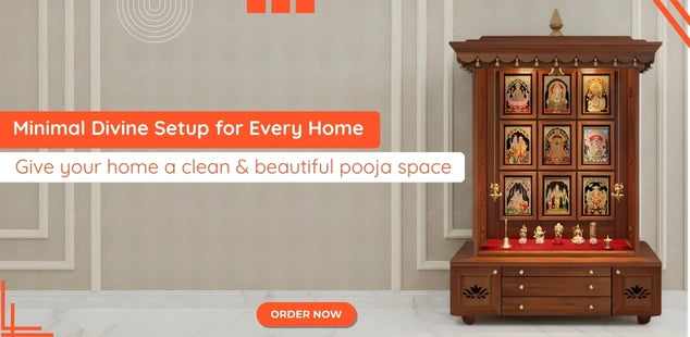 Mandir Minimal Decoration banner 