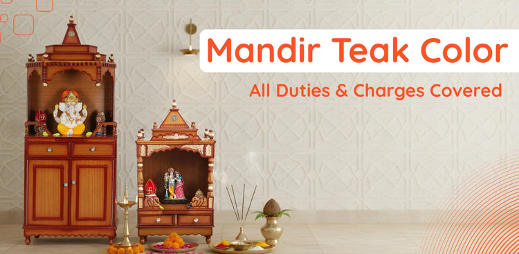 Mandir Teak Color BANNER 