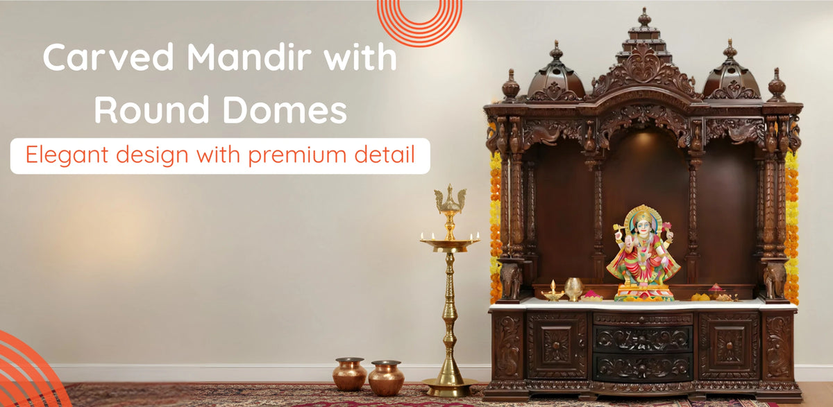 Mandir With Round Dome