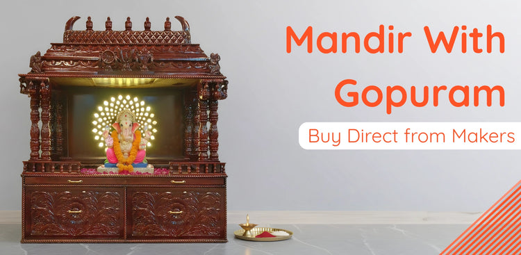 Mandir with Gopuram banner 