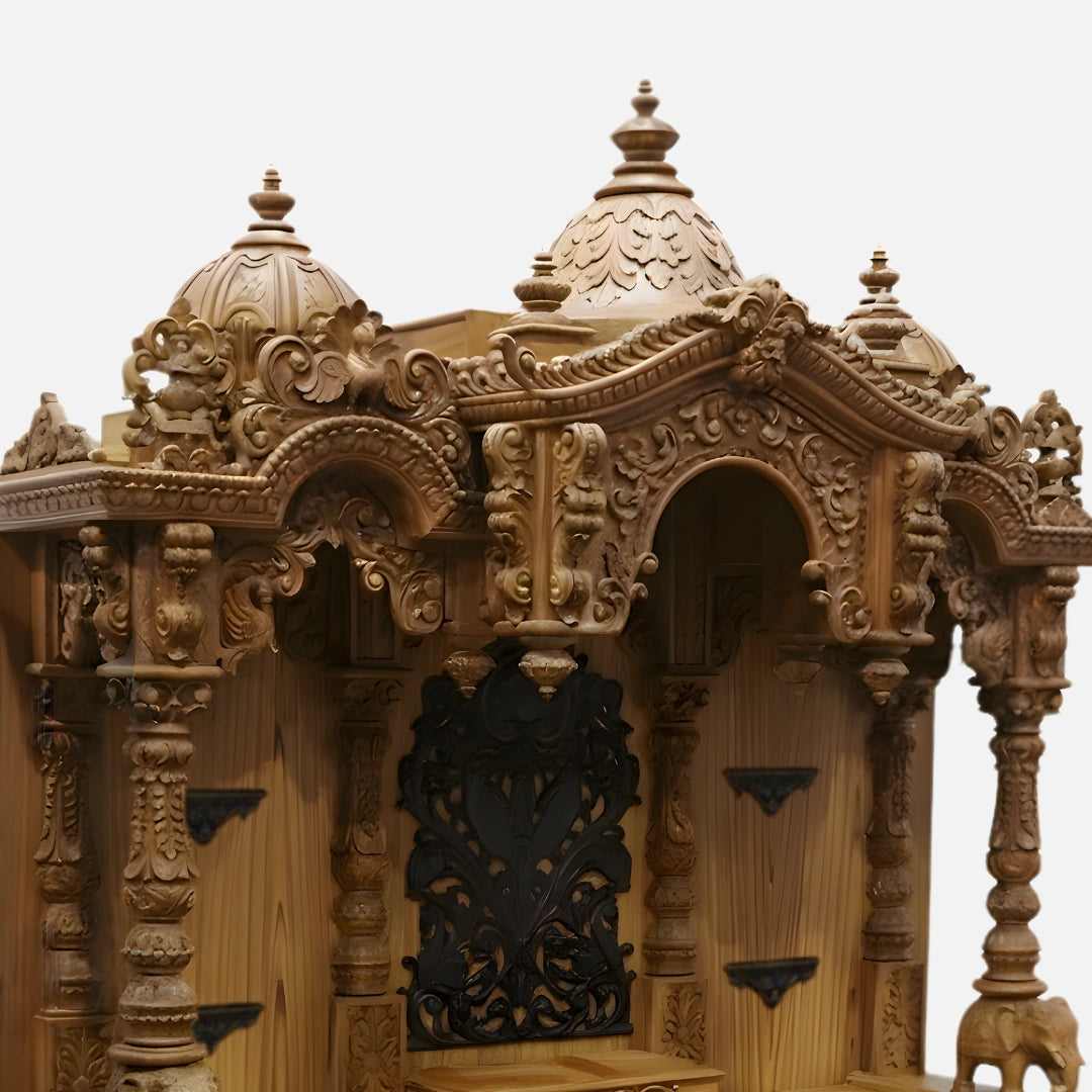 Mangalagiri Teak Wood Mandap (Teak) carving design