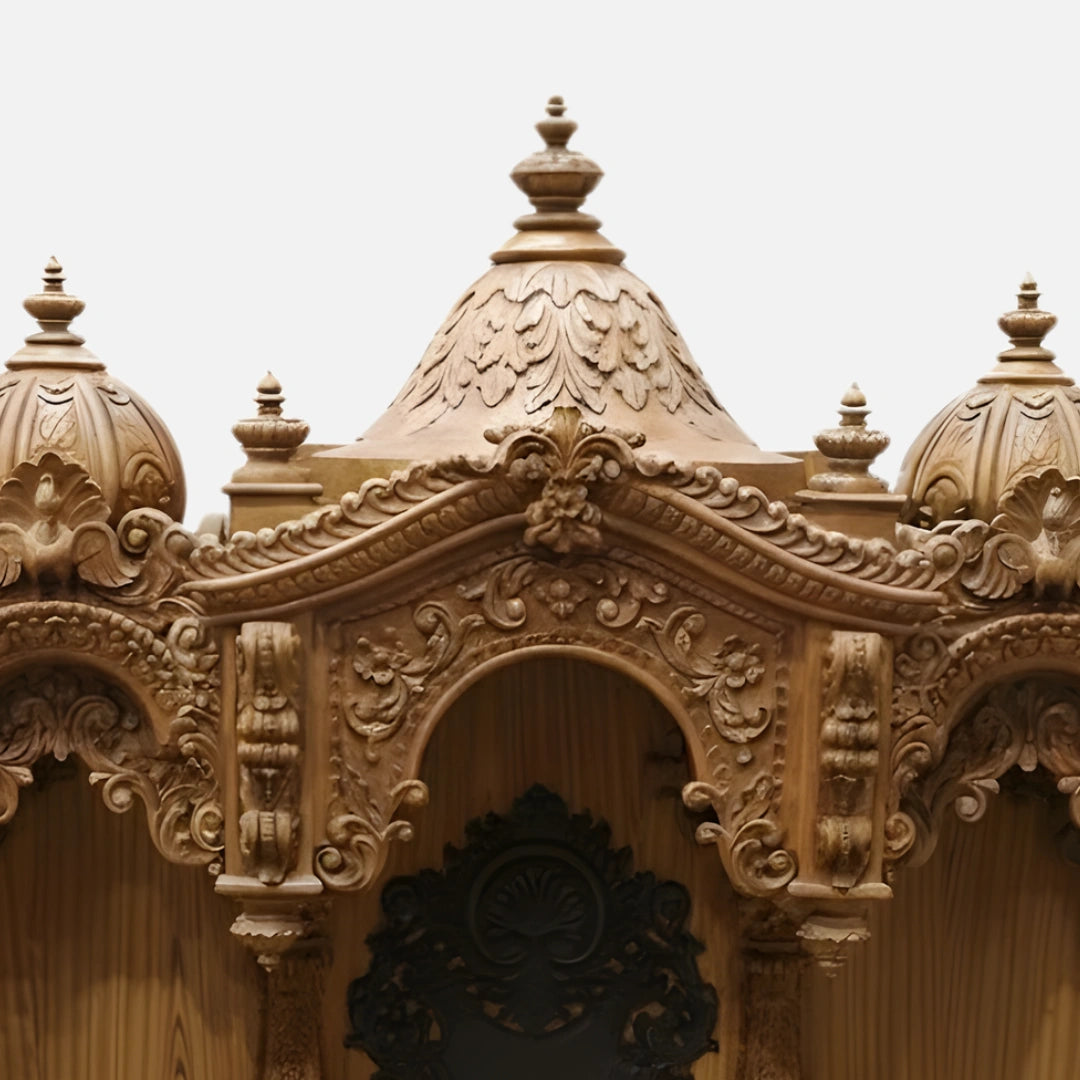 Mangalagiri Teak Wood Mandap (Teak) dome view