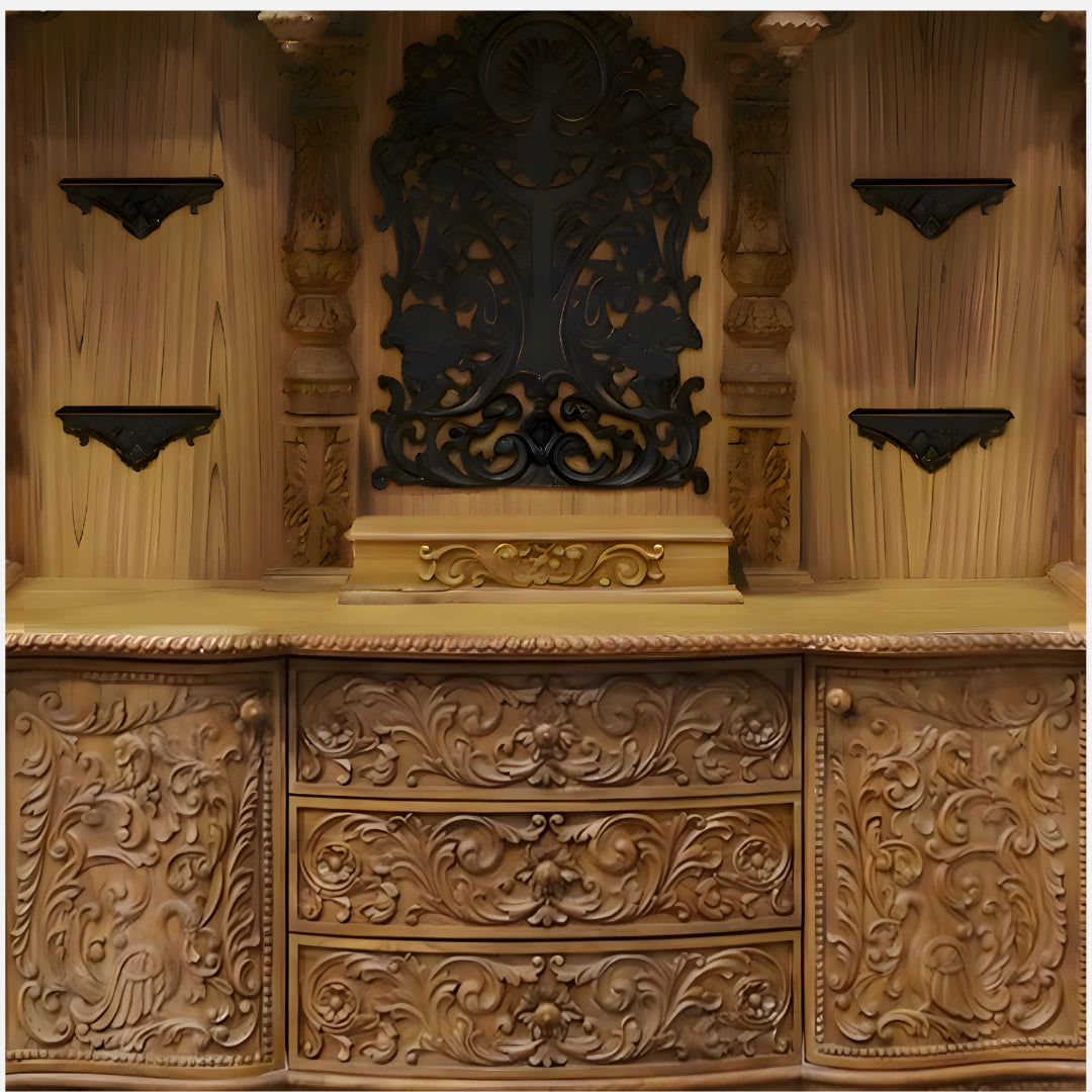 Mangalagiri Teak Wood Mandap (Teak) drawers view