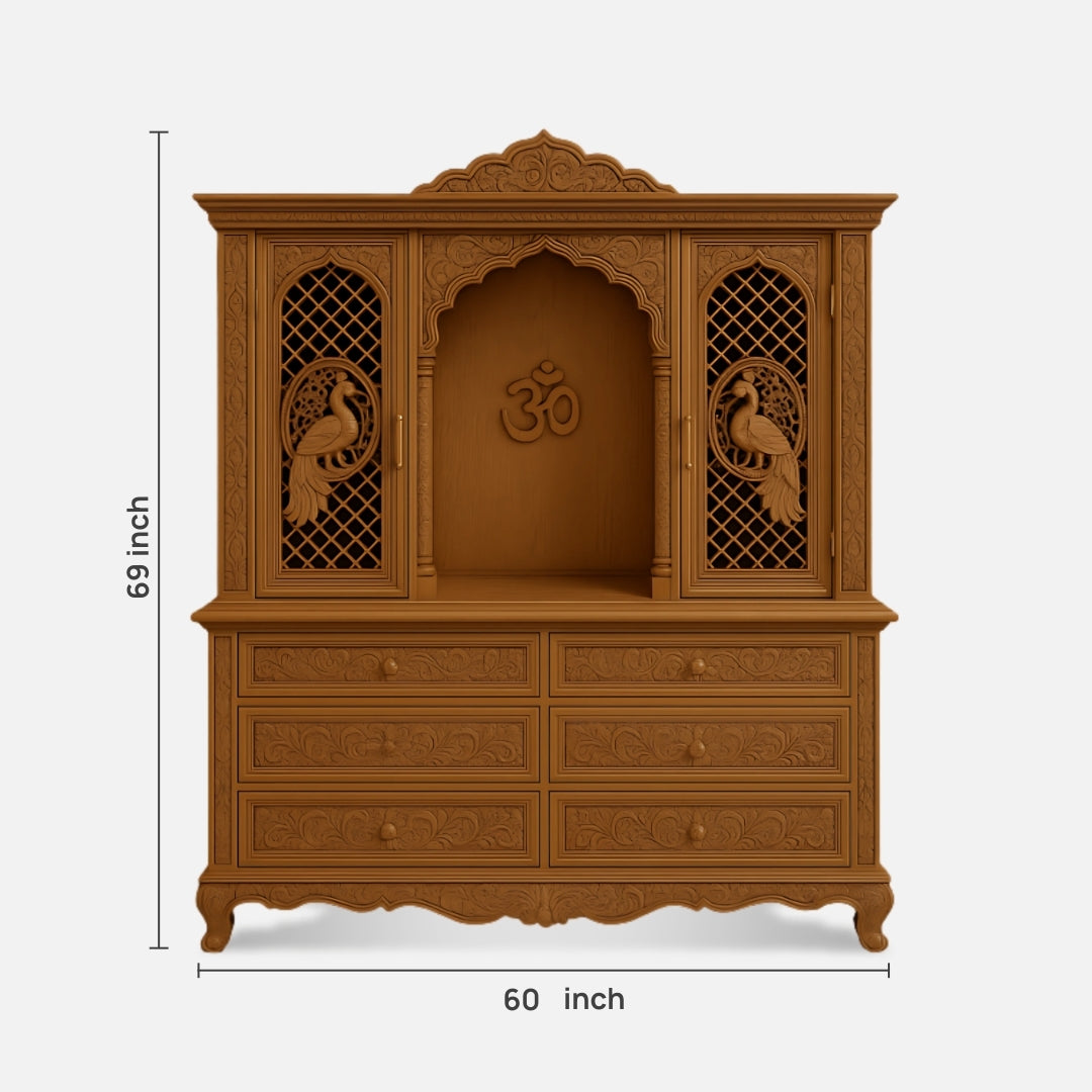  Mangalam Teak Wood Mandap (Teak) dimensions  