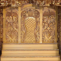 Mangaldeep Teak Wood Mandap (Teak) close view