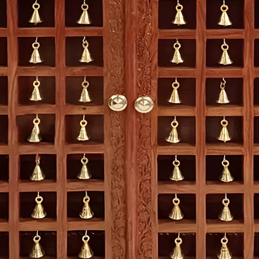 Mangalya Teak Wood Mandir (Brown) zoom view 