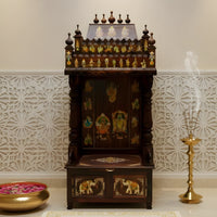 Mantraa Teak Wood Mandap (Brown) lifestyle view 