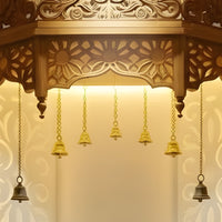 Mantraja Teak Wood Mandap (Brown) zoom view