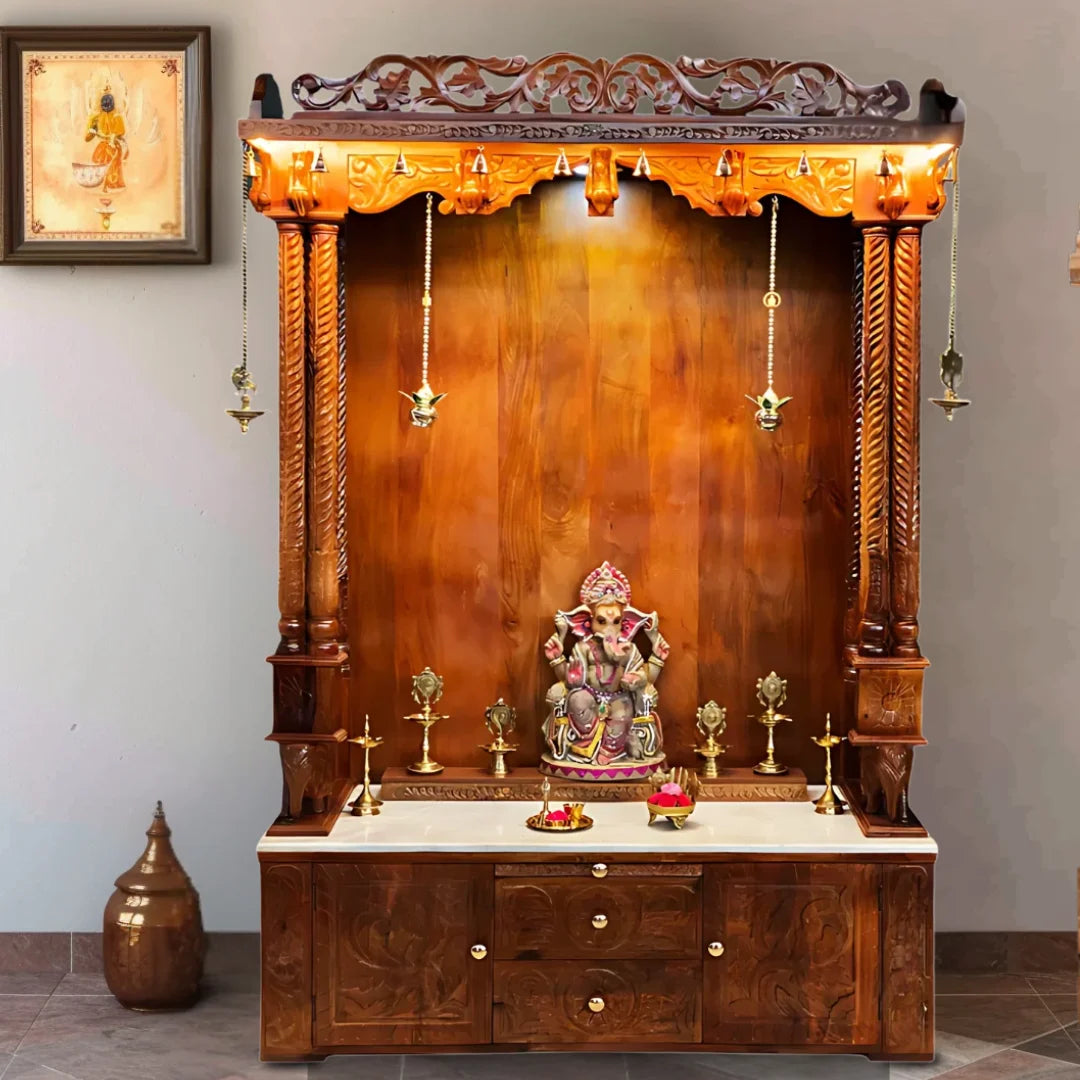 Mantrika Sheesham Wood Mandap (Teak) lifestyel view