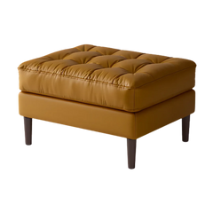 Marine Teak Wood Ottoman Stool (Sand)
