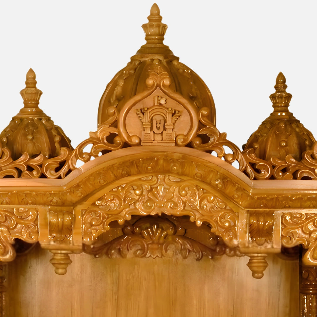 Mayuram Teak Wood Mandir (Teak) dome view
