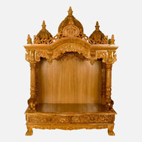Mayuram Teak Wood Mandir (Teak) front view 
