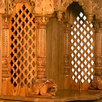 Mayuram Teak Wood Mandir (Teak) pillars