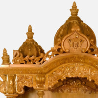 Mayuram Teak Wood Mandir (Teak) side dome view