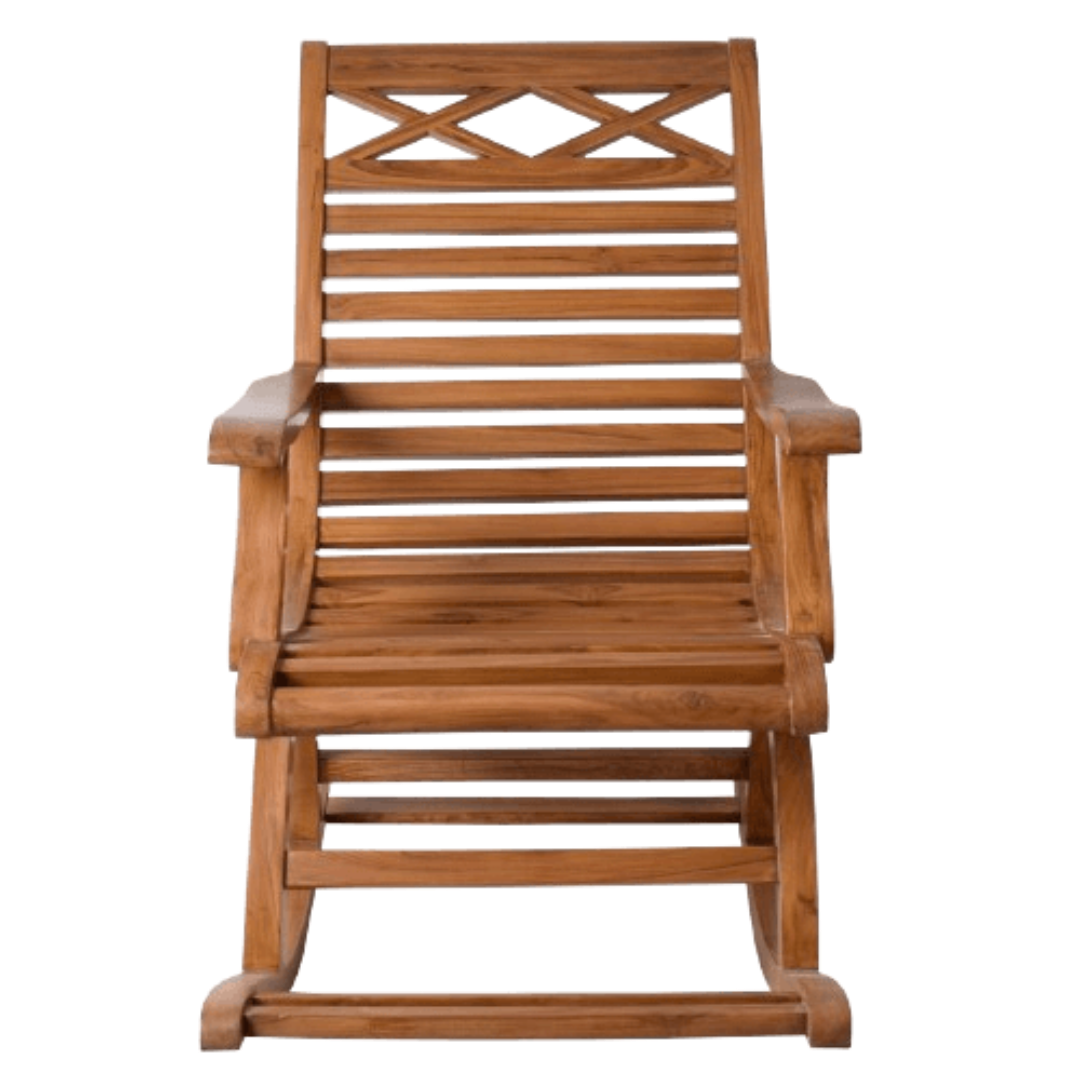 Mince Teak Wood Rocking Chair Teak