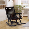 Mince Teak Wood Rocking Chair (Brown)