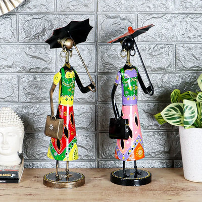 Mino Handpainted Metal Art (Set of 2)