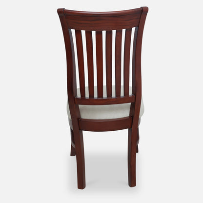 Moltena Teak Wood Dining Chair (Brown)back view 