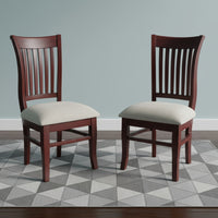 Moltena Teak Wood Dining Chair (Brown) lifestyle view 