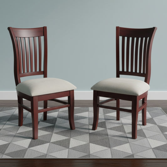 Moltena Teak Wood Dining Chair (Brown) lifestyle view 