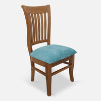 Moltena Teak Wood Dining Chair (Teak) side angle 