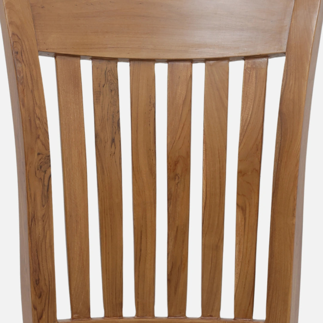 Moltena Teak Wood Dining Chair (Teak) zoom view 