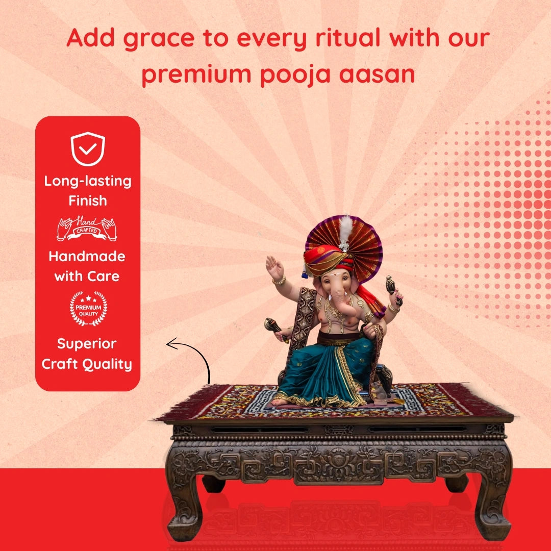 Multicolor Velvet Pooja Aasan lifestyle view 