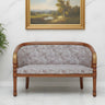 Nami Solid Wood Love Sofa (Teak Gold)
