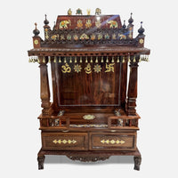  Nihar Teak Wood Mandap (Teak) front view