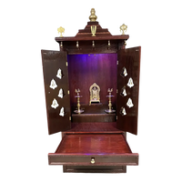 Nityashree Teak Wood Mandap (Mahogany)open door view