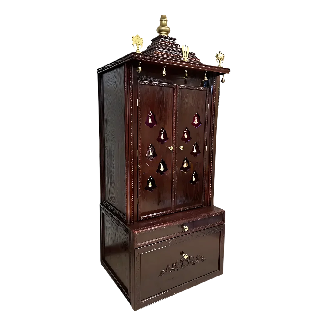 Nityashree Teak Wood Mandap (Mahogany)side angle