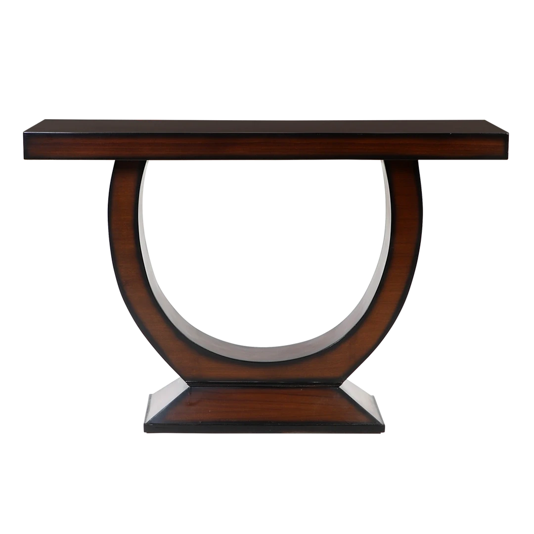 Nobilic Solid Wood Console Table in Brown color front view