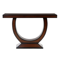 Nobilic Solid Wood Console Table in Brown color front view