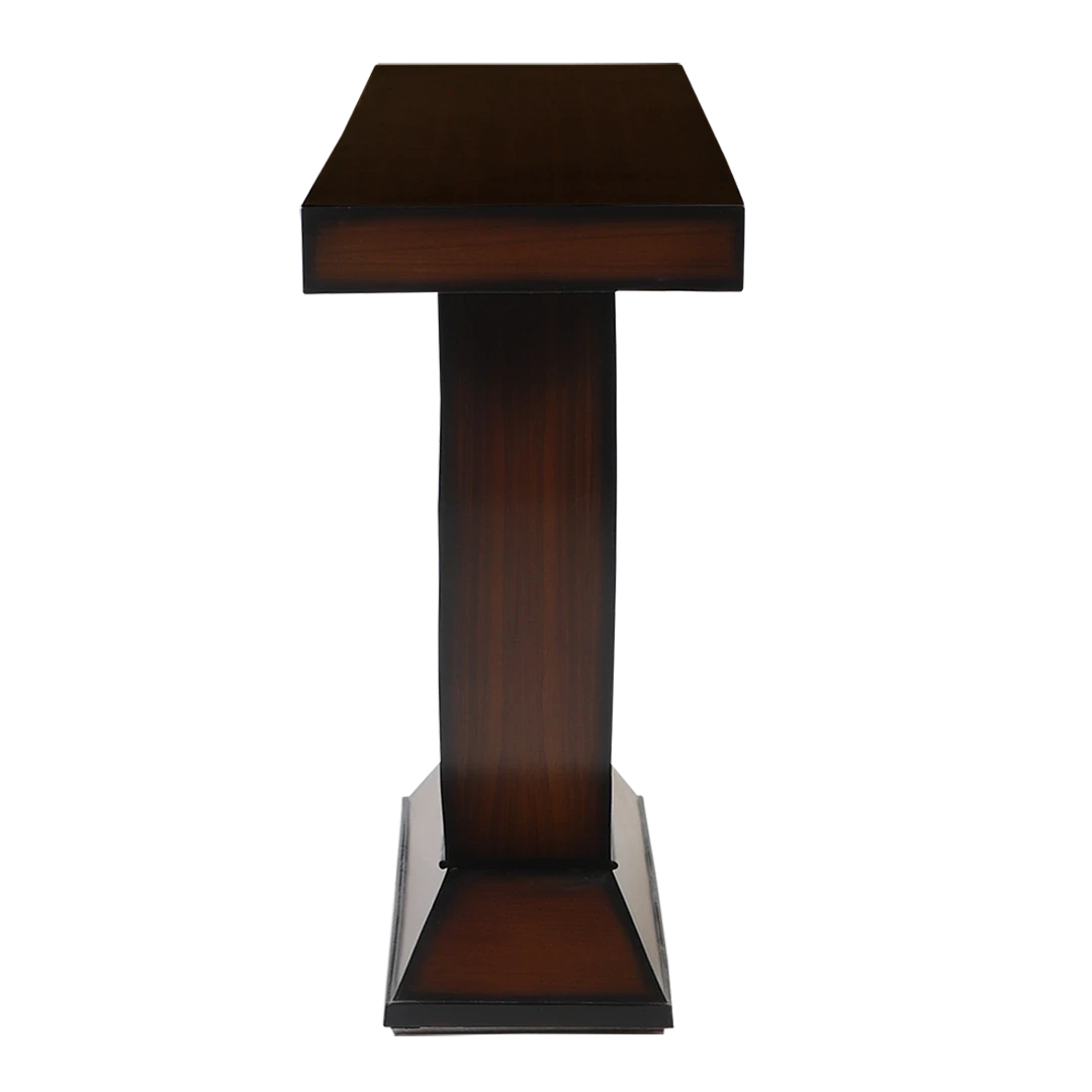 Nobilic Solid Wood Console Table in Brown color side view