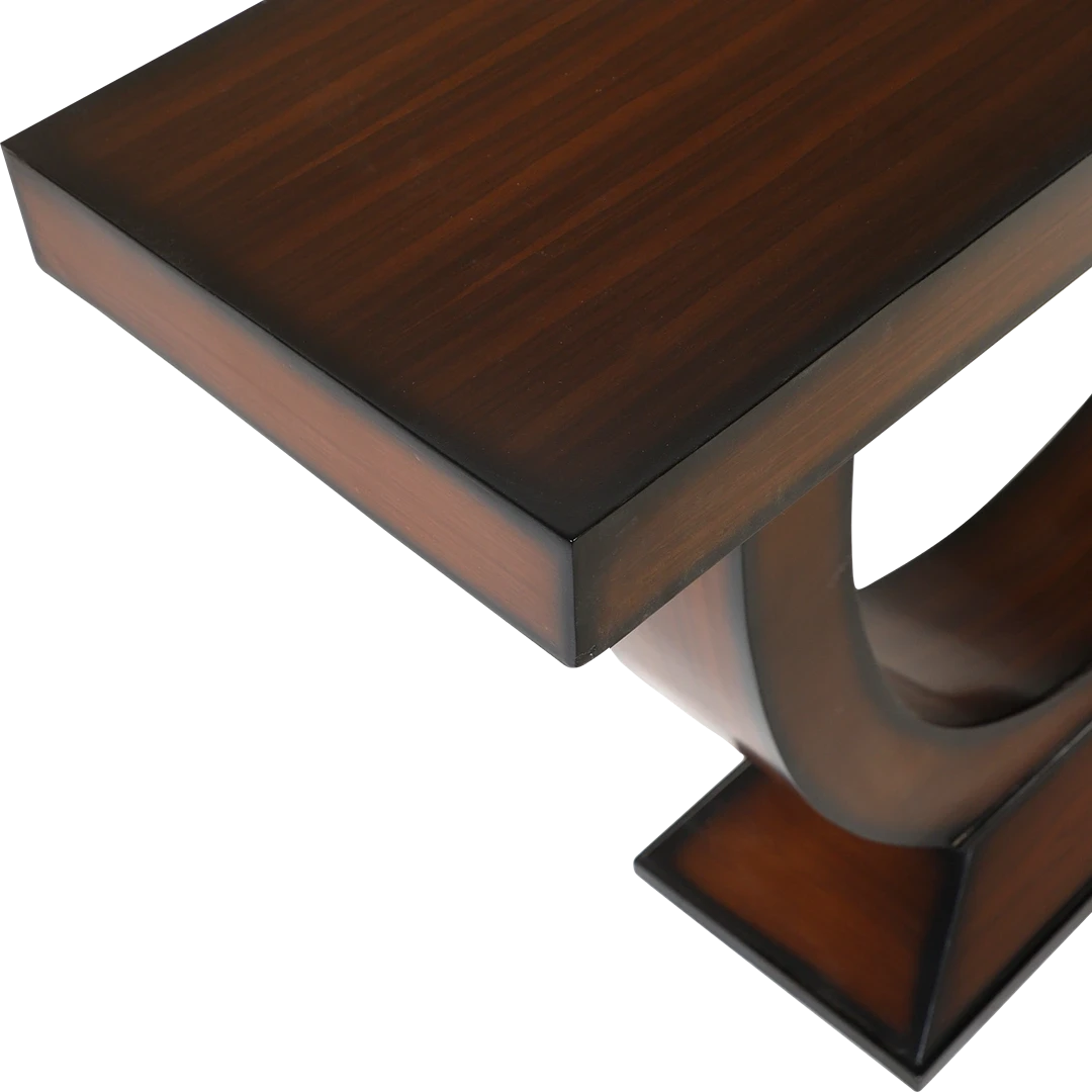 Nobilic Solid Wood Console Table in Brown color zoom view