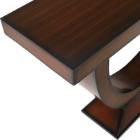 Nobilic Solid Wood Console Table in Brown color zoom view