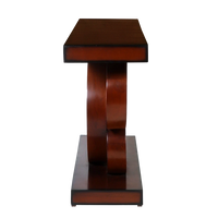 Noble Solid Wood Console Table in Brown color side view