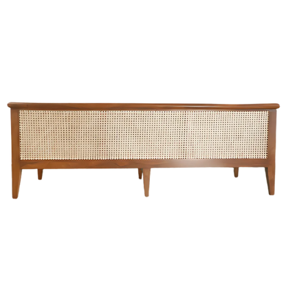 Noorvan Solid Wood Love Sofa (Teak) Back View