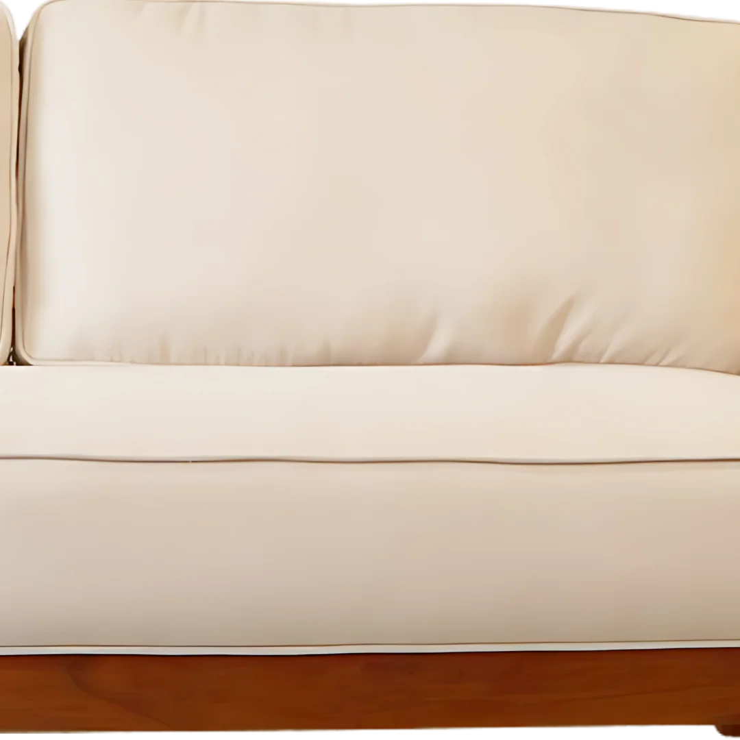 Noorvan Solid Wood Love Sofa (Teak) Zoom View
