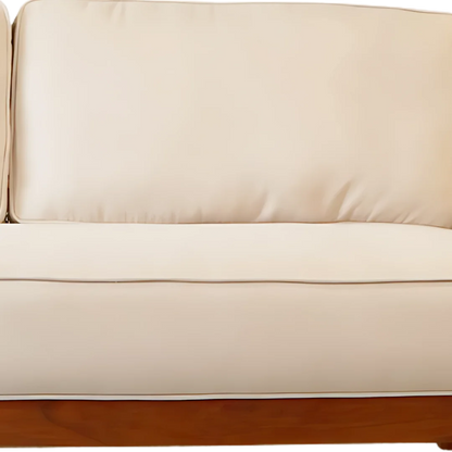 Noorvan Solid Wood Love Sofa (Teak) Zoom View