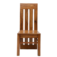 Oakra Teak Wood Dining Chair (Teak)
