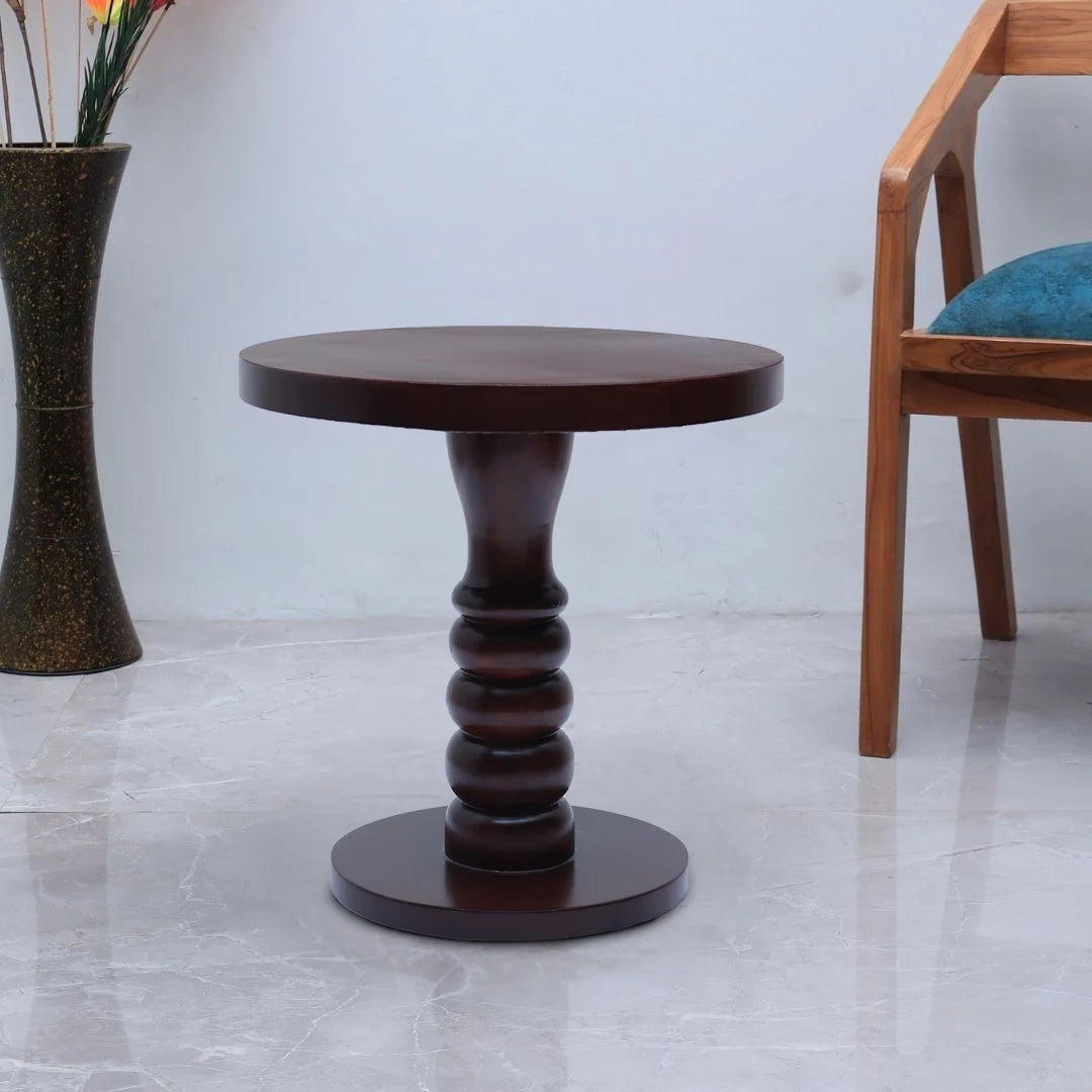Ornate Teak Wood Coffee Table (Brown)