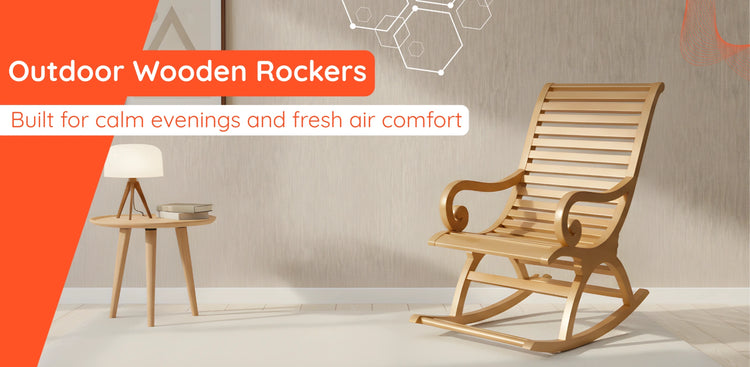 Outdoor Wooden Rocker BANNER 