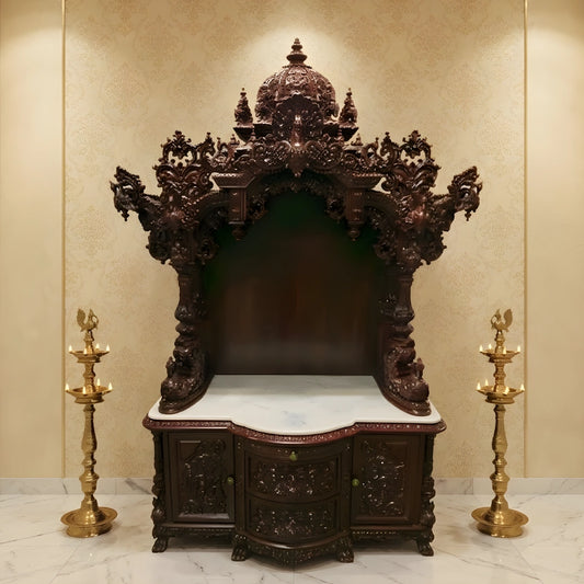 Padmanabha Teak Wood Mandap (Cherry) lifestyle view