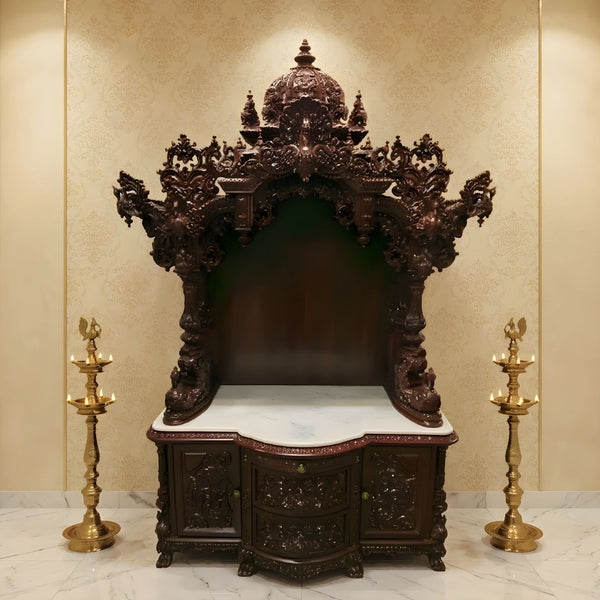 Padmanabha Teak Wood Mandap (Cherry) lifestyle view