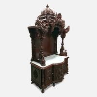 Padmanabha Teak Wood Mandap (Cherry) side angle