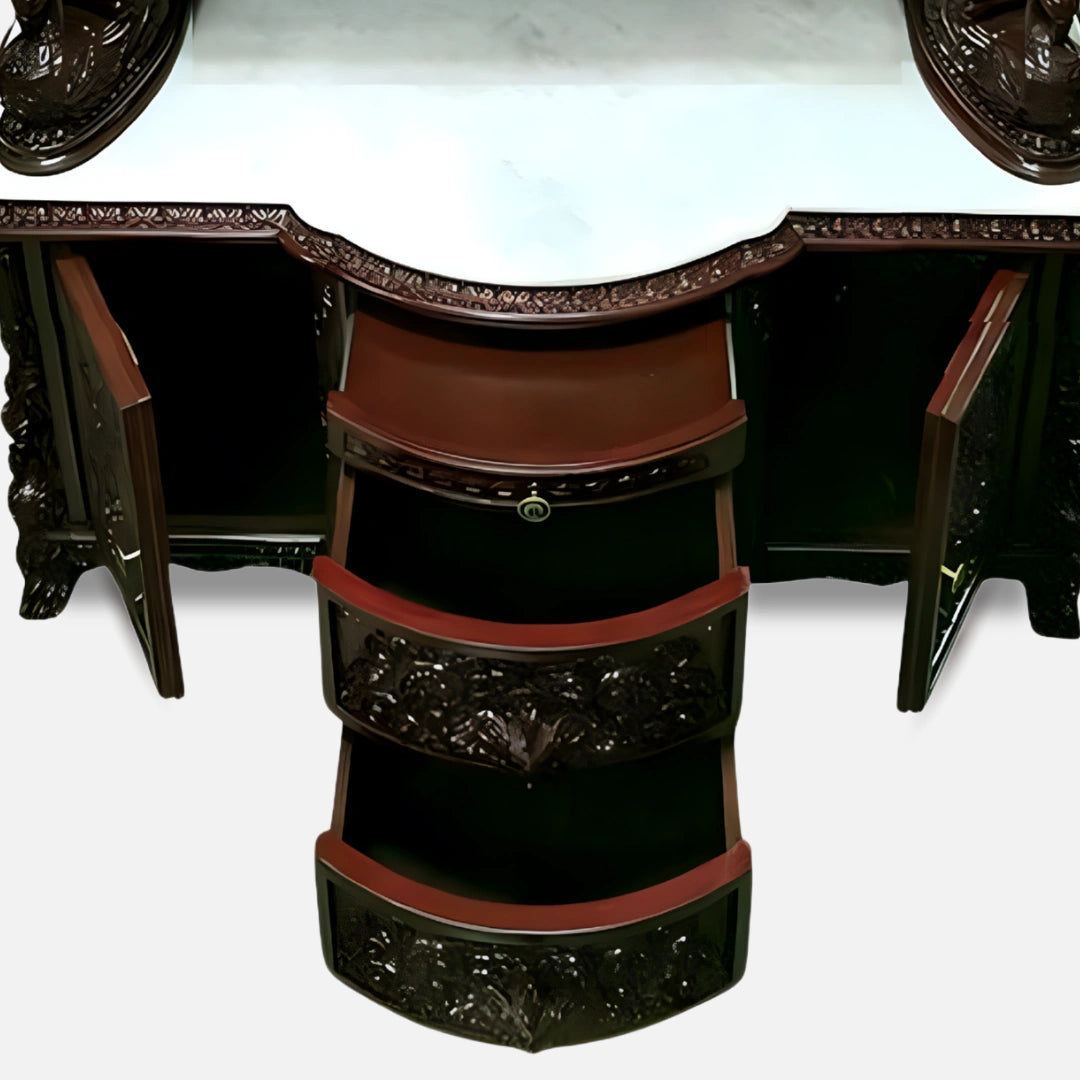 Padmanabha Teak Wood Mandap (Cherry) storage 