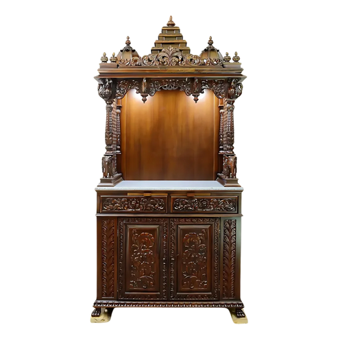 Padmanidhi Teak Wood Mandap - Brown