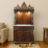 Padmanidhi Teak Wood Mandap (Brown) life style view