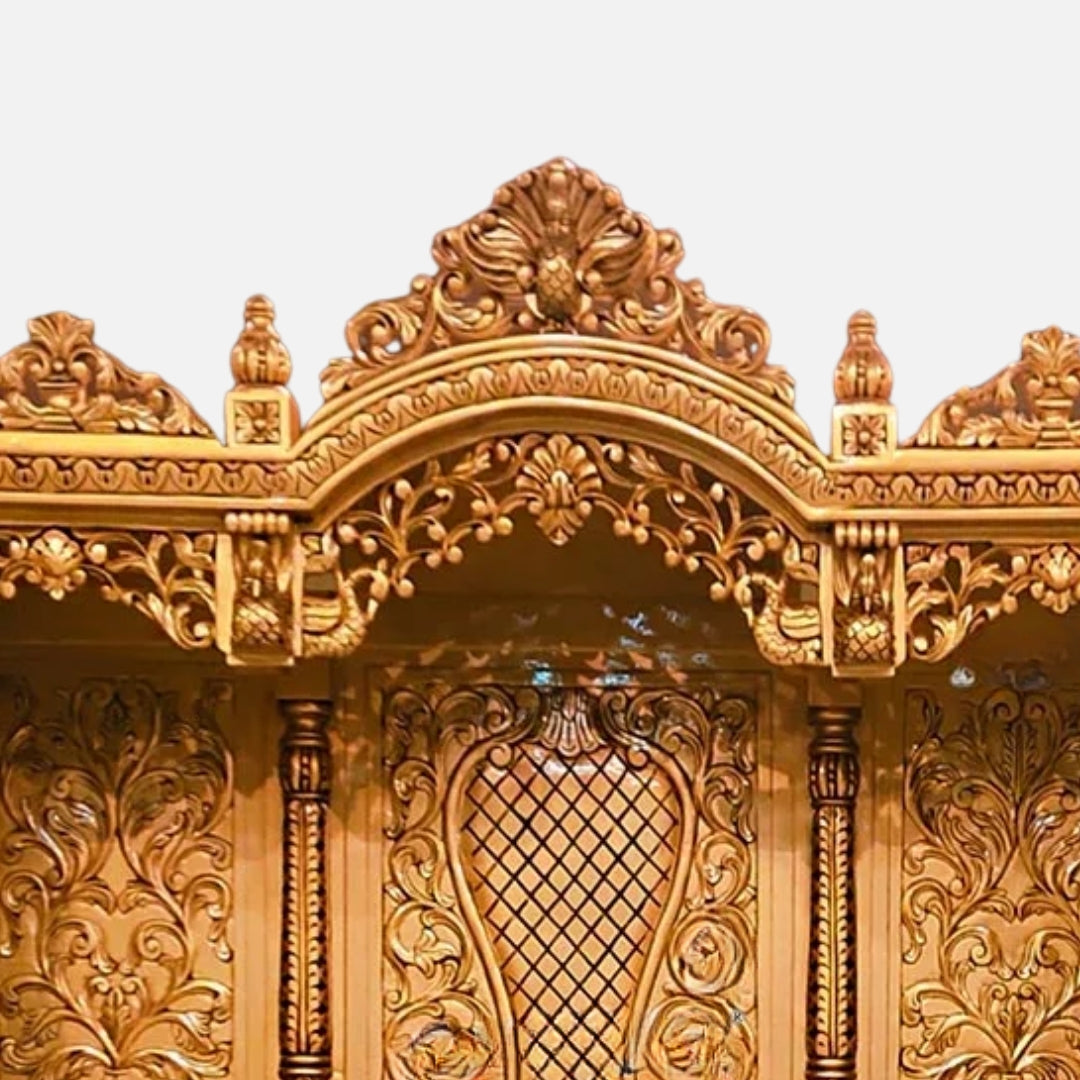 Padmashri Teak Wood Mandap (Gold) zoom view
